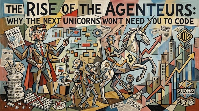 The Rise of the Agenteurs: Why the Next Unicorns Won't Need You to Code
